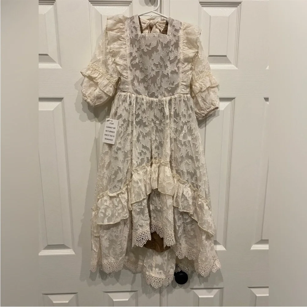 Joyfolie Ivory Lace Formal Dress - Picture 6 of 6